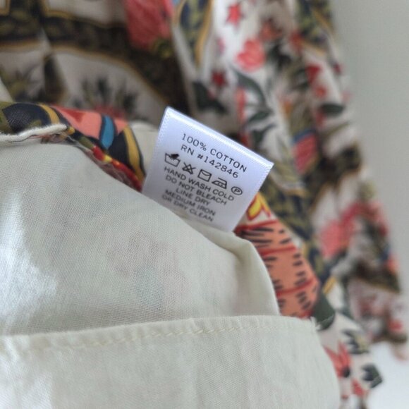 NWT Rhode Molly Lace Up Back Mini Dress in Mushroom Print Small - Picture 9 of 10